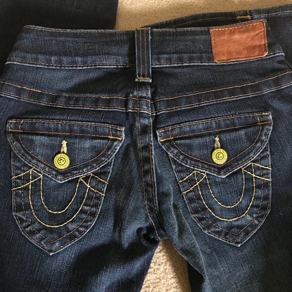 True Religion Twisted Flare Jeans 26x33! - Picture 4 of 4